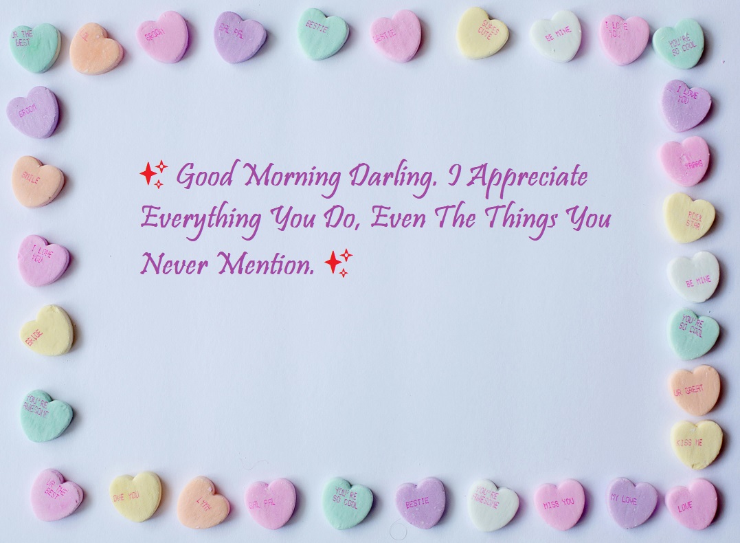 good morning darling